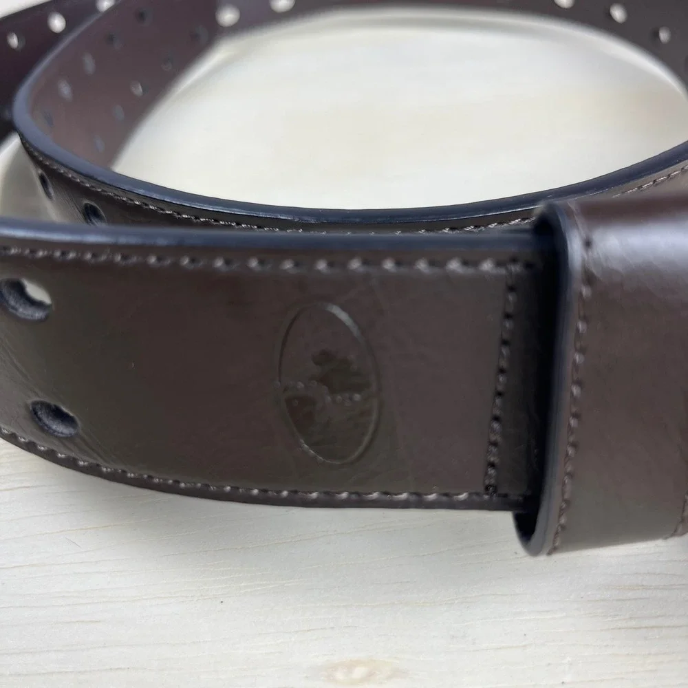 Mossy Oak Mens Brown Bonded Leather Double Prong Belt 36-38 B1008891FD
